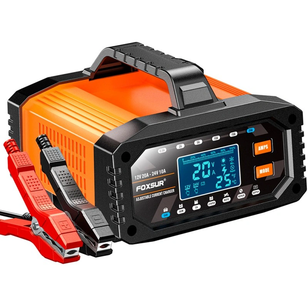 Зарядний пристрій Foxsur FAC-200 20A 12-24v 300Ah - изображение 3