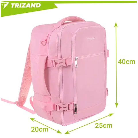 Туристический рюкзак 20л 40х25х20 см Oxford 2в1 Trizand розовый - изображение 2
