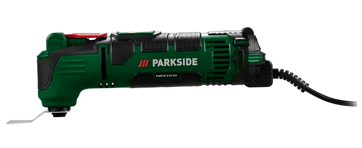 Багатофункційний інструмент 310 Вт для дому з аксесуарами 9 шт Parkside HM-0034 - Фото 4 Багатофункційний інструмент 310 Вт для дому з аксесуарами 9 шт Parkside HM-0034 - зображення 4