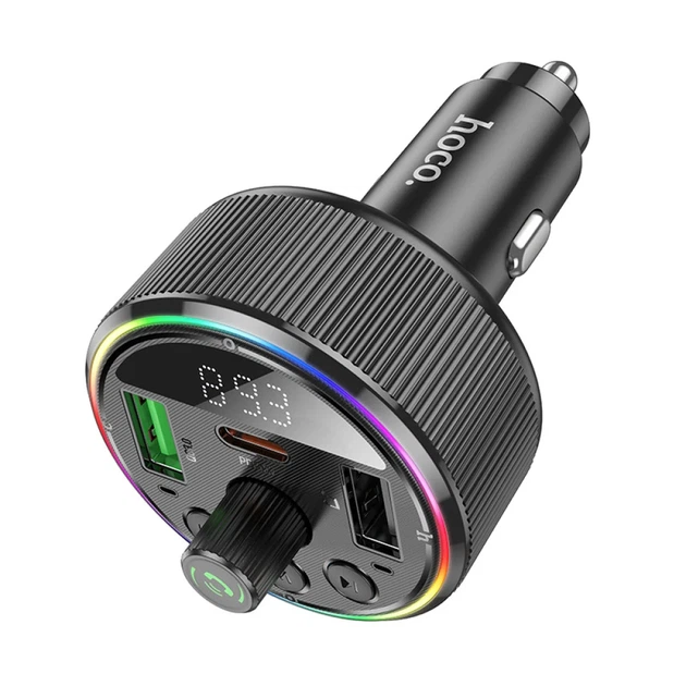FM-модулятор HOCO E82 Guerrero 30W Quick Charge 3.0 Bluetooth черный - изображение 3