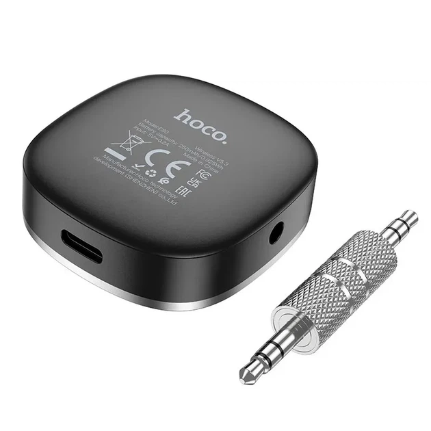 Bluetooth-ресивер HOCO E80 AUX 3,5 мм 12 часов работы черный - изображение 6
