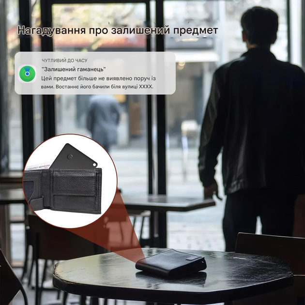 GPS трекер Bluetooth Qoosea, відстеження гаманця (лише для iOS) - изображение 2