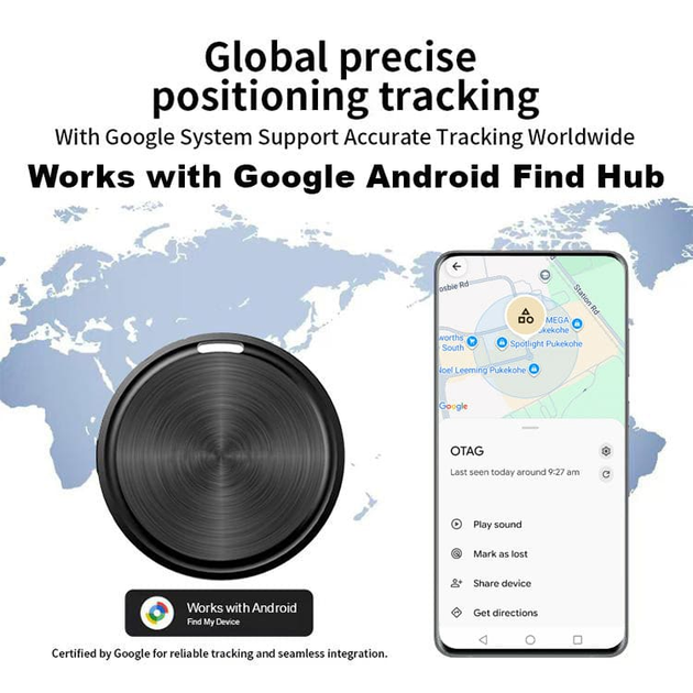 Трекер Otag на Android, пристрій для пошуку речей, GPS трекер для ключів, водонепроникний трекер, Bluetooth брелок трекер - изображение 2