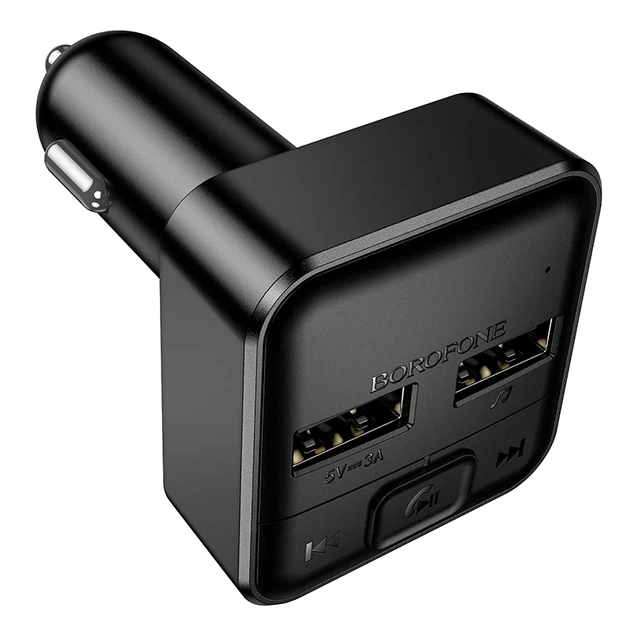 FM-трансмітер BOROFONE BC63 Bluetooth 5.4 15 Вт 2xUSB Black - зображення 3