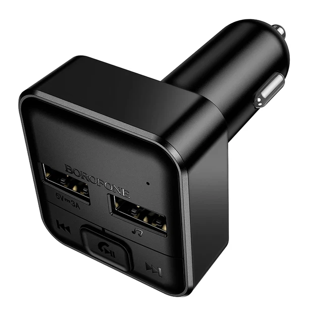 FM-трансмітер BOROFONE BC63 Bluetooth 5.4 15 Вт 2xUSB Black - зображення 6