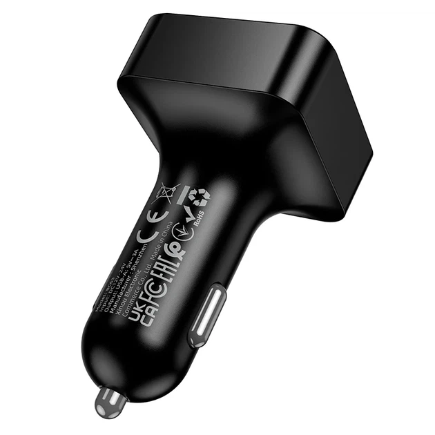 FM-трансмітер BOROFONE BC63 Bluetooth 5.4 15 Вт 2xUSB Black - зображення 7