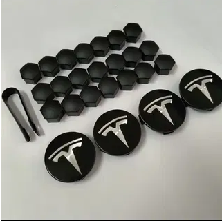 Набор колпачки на болты гайки колпачки на колеса 21 мм для Тесла Tesla + мешочек для хранения - изображение 7