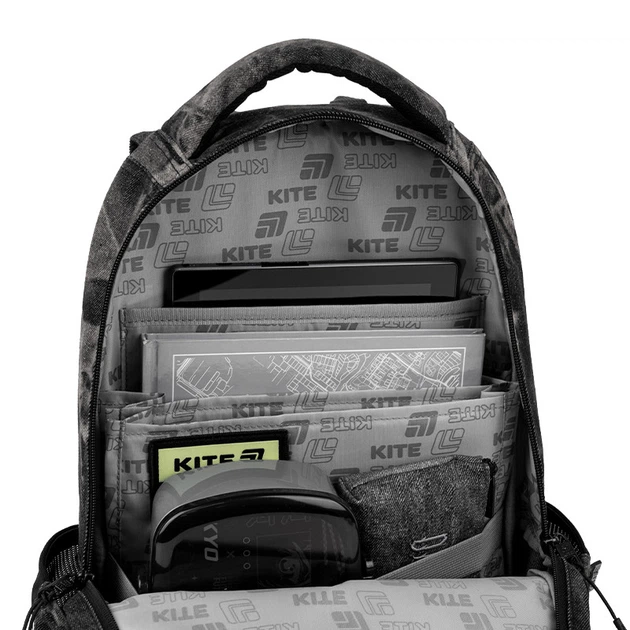 Рюкзак підлітковий Kite Denim Core K26-2578M-2 подарунок пляшка для води Kite габарити 42x29x17 - зображення 7
