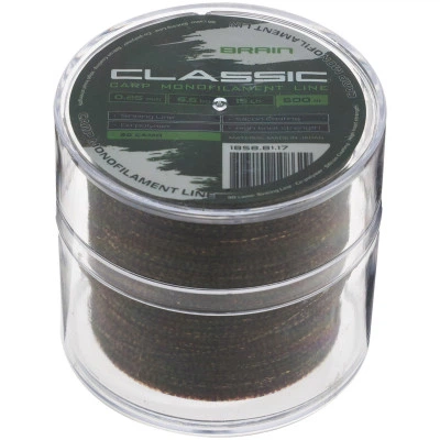 Леска Brain Classic Carp Line 3D (camo) 600m 0.25mm 15lb 6.6kg - Фото 2 Леска Brain Classic Carp Line 3D (camo) 600m 0.25mm 15lb 6.6kg - изображение 2