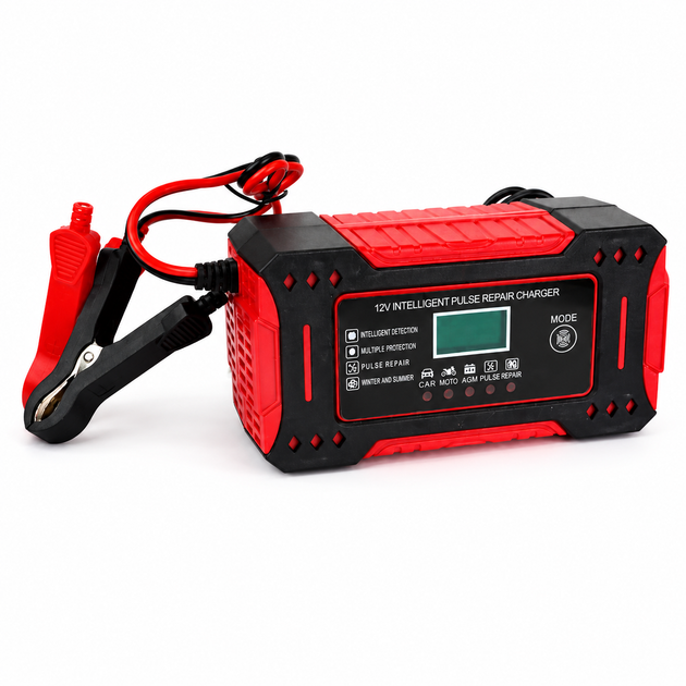 Зарядное устройство 12V для автомобильных аккумуляторов интеллектуальная зарядка для авто и мото - изображение 6