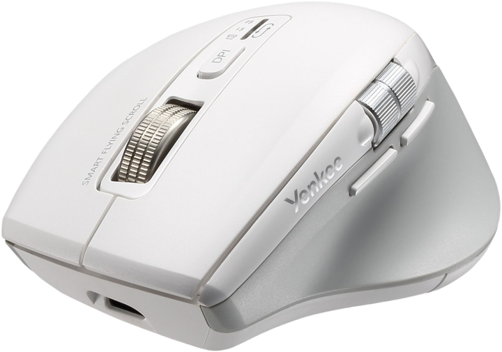 Миша Yenkee YMS 2095WH SPIN White (8590669393589) - зображення 3
