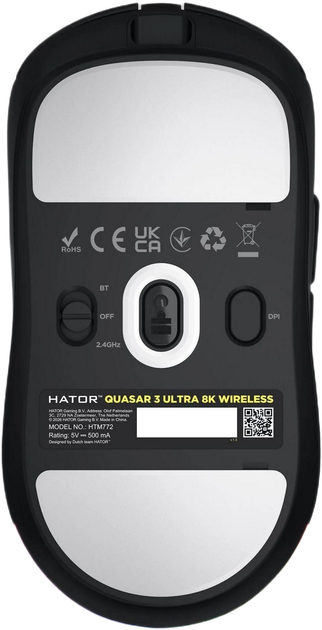Миша HATOR Quasar 3 Ultra 8K Wireless Black (8721398446509) - зображення 7
