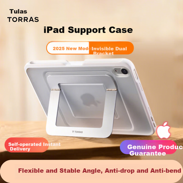 Чохол-підставка TORRAS для iPad Air 4/5/6/7 ударостійкий, білий - зображення 4