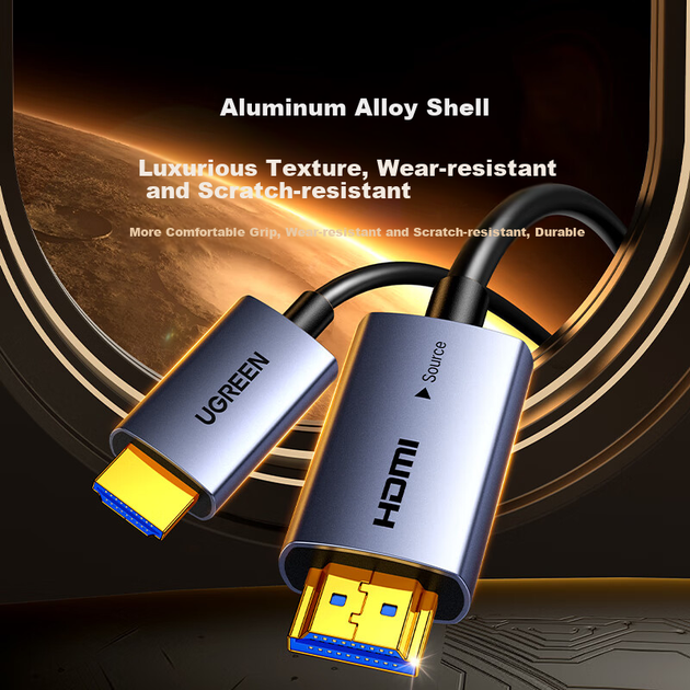 Кабель оптический HDMI UGREEN 65603 2.0, 4K 60 Гц, 3 м - изображение 8