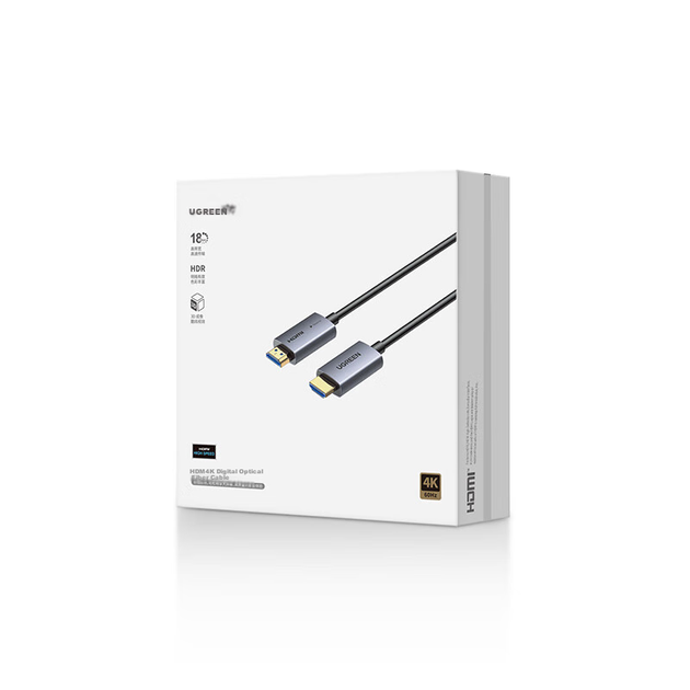 Кабель оптический HDMI UGREEN 65603 2.0, 4K 60 Гц, 3 м - изображение 11