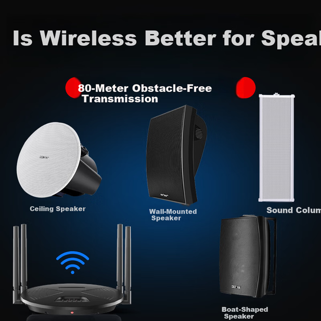 Комплект настенных Bluetooth-колонок SAST, 20 Вт, беспроводной, для супермаркета, магазина, класса и переговорной, для фоновой музыки и оповещения, одна-две колонки - изображение 4