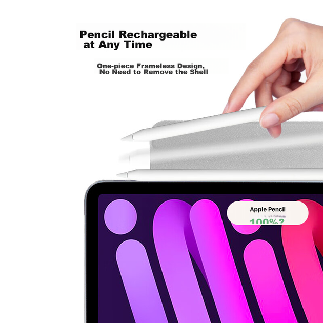 Чехол ESR для iPad Mini 6/7 8.3 дюйма магнитный двусторонний, серебристо-серый - изображение 10