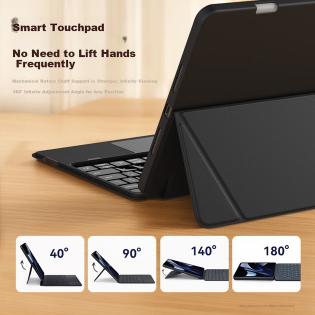 Чохол-клавіатура для планшета Huawei MatePad Pro 12.2 2025/2024 Biaze PB580 Black - Фото 6 Чохол-клавіатура для планшета Huawei MatePad Pro 12.2 2025/2024 Biaze PB580 Black - зображення 6