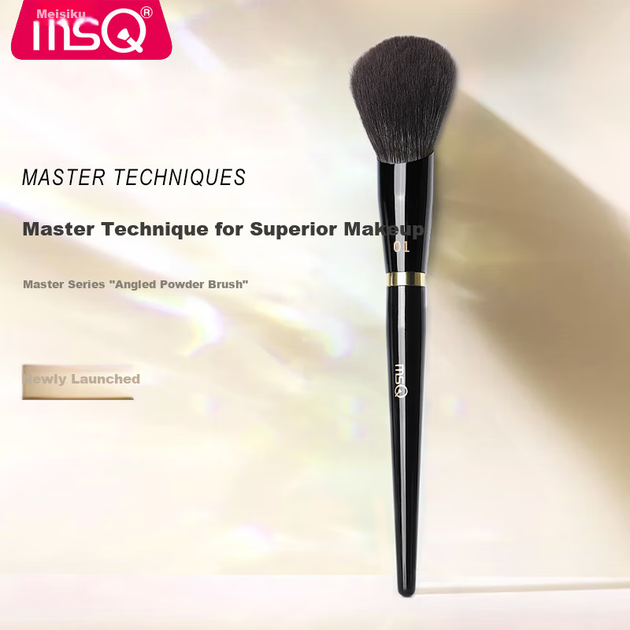 Кисть для рассыпчатой пудры MSQ Piano Master No.01 с угловым ворсом из шерсти, мягкая и пушистая, для фиксации макияжа. - изображение 5
