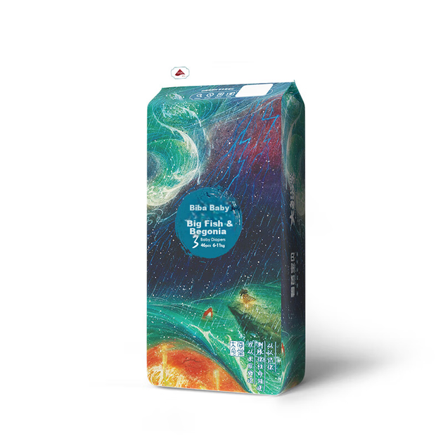 Подгузники Bibabaobei Big Fish M (6-11 кг), 46 шт - изображение 7
