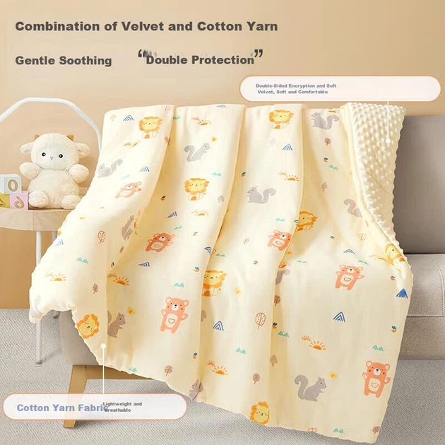 Дитяча ковдра Beyond Kids A-Grade Milk Velvet Blanket Toddler Kids Sleep Blanket Thin Cover Bag Весна-осінь Panda Baby 80*100 см - Фото 2 Дитяча ковдра Beyond Kids A-Grade Milk Velvet Blanket Toddler Kids Sleep Blanket Thin Cover Bag Весна-осінь Panda Baby 80*100 см - зображення 2