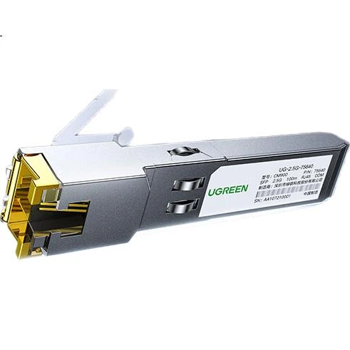 Модуль оптичний UGREEN 75640 SFP на RJ45 2.5G/1G/100M з автоузгодженням швидкості - зображення 3