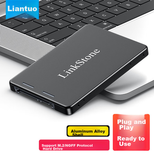 Адаптер для жесткого диска LinkStone M.2/NGFF на SATA 3.0, корпус для 2,5-дюймового SSD-накопителя с интерфейсом SATA, внутренний корпус для ноутбука, полностью алюминиевый корпус E610. - изображение 5