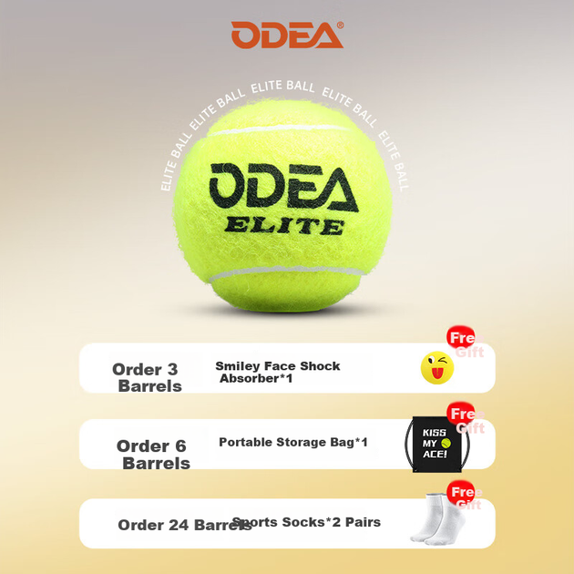 Теннисные мячи Odear, набор из 3 профессиональных мячей Elite для соревнований, тренировочные мячи с рисунком «дракон», в резиновом исполнении. - зображення 6