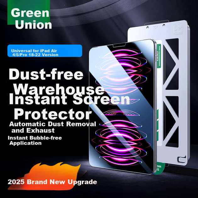 Защитная пленка из закаленного стекла UGREEN для iPad Air 5/4, совместима с моделями Pro 2022/21/20/18 и Pro 11, установка без пыли, для планшетов Apple 10,9/11 дюймов, прозрачная защитная пленка HD с коробкой для быстрой установки. - изображение 4