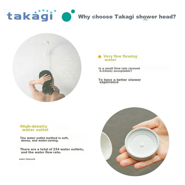 Лейка для душа Takagi JSA022AS высокого давления - изображение 8
