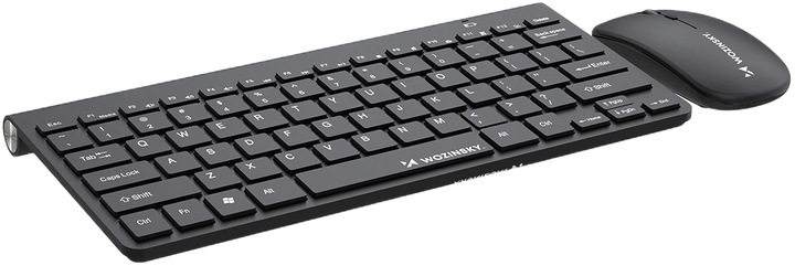 Zestaw bezprzewodowy Wozinsky Wireless Keyboard + Compact Mouse Set Black (5907769384189) - obraz 2