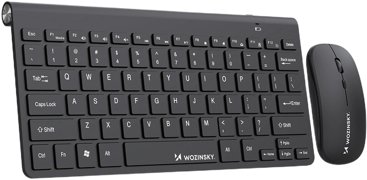 Zestaw bezprzewodowy Wozinsky Wireless Keyboard + Compact Mouse Set Black (5907769384189) - obraz 5