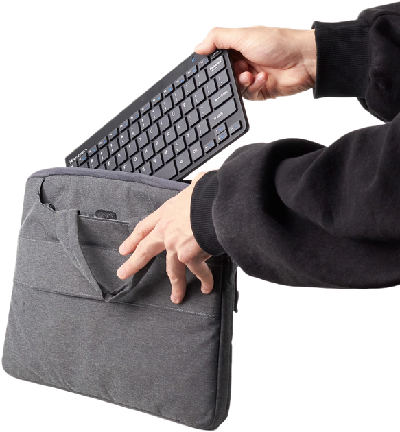 Zestaw bezprzewodowy Wozinsky Wireless Keyboard + Compact Mouse Set Black (5907769384189) - obraz 6