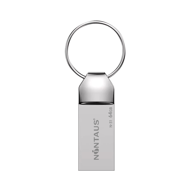 Флеш-накопитель NINTAUS 64 ГБ USB 2.0 N-31 серебристого цвета, премиум-класса, с большим стальным кольцом, портативный дизайн, ударопрочный, пылезащитный, водонепроницаемый, цельнометаллический, подходит для компьютера, автомобиля и офиса. - изображение 5