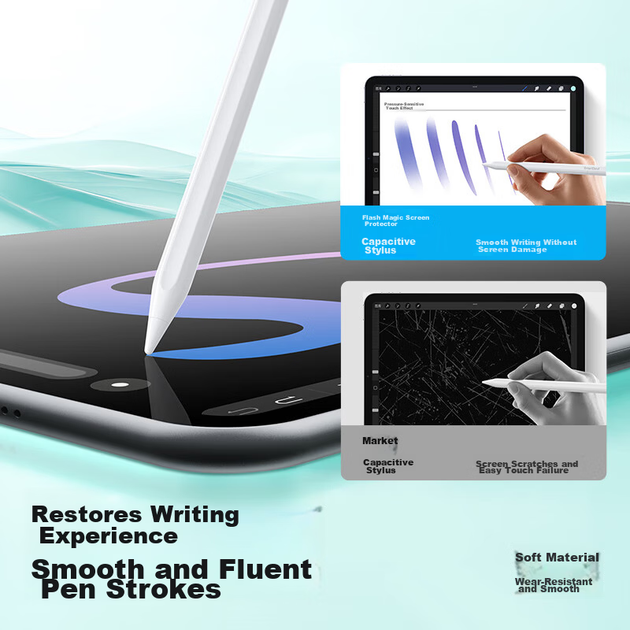 Стилус Shanmo ємнісний магнітний для Huawei MatePad Mini, 11.5S, Pro 12.2 та Air 12, аналог M-Pencil, з чохлом - зображення 8