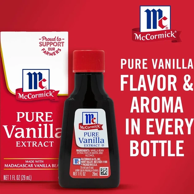 Екстракт ванілі McCormick Pure Vanilla Extract чистий 29 мл - Фото 2 Екстракт ванілі McCormick Pure Vanilla Extract чистий 29 мл - зображення 2