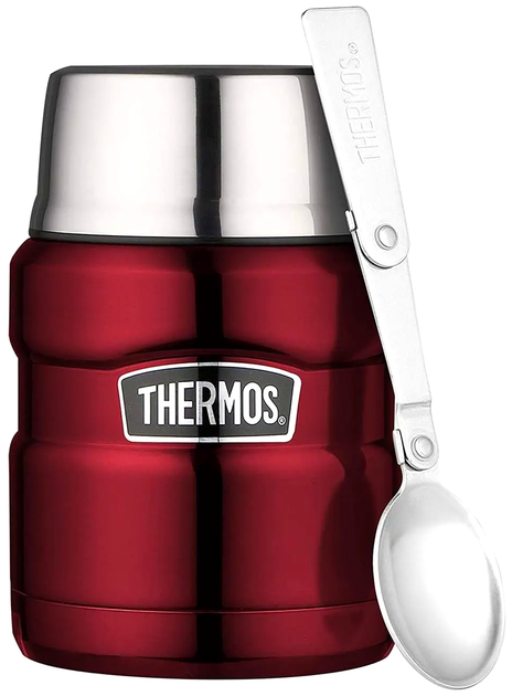 Термос для еды 0,47 литра нержавеющая сталь для пикника складная ложка Thermos LS-0854 - изображение 2