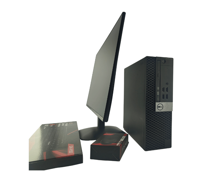 Комплект ПК: компьютер Dell OptiPlex 5040 SFF / Intel Core i5-6400 (4 ядра по 2.7 - 3.7 GHz) / 16 GB DDR3 / 240 GB SSD / Intel HD Graphics 530 + Новый монитор AOC 24B31H / 24" (1920x1080) IPS / Кабели б/у + Подарок Проводная клавиатура + мышка - изображение 3