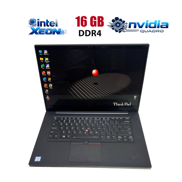Мобильная рабочая станция Lenovo ThinkPad P1 Gen1 / 15.6" (3840x2160) IPS Touch / Intel Xeon E-2176M (6 (12) ядер по 2.7 - 4.4 GHz) / 16 GB DDR4 / 256 GB SSD / nVidia Quadro P2000 Max-Q, 4 GB GDDR5, 128-bit / WebCam б/у - Фото 1 Мобильная рабочая станция Lenovo ThinkPad P1 Gen1 / 15.6" (3840x2160) IPS Touch / Intel Xeon E-2176M (6 (12) ядер по 2.7 - 4.4 GHz) / 16 GB DDR4 / 256 GB SSD / nVidia Quadro P2000 Max-Q, 4 GB GDDR5, 128-bit / WebCam б/у - изображение 1