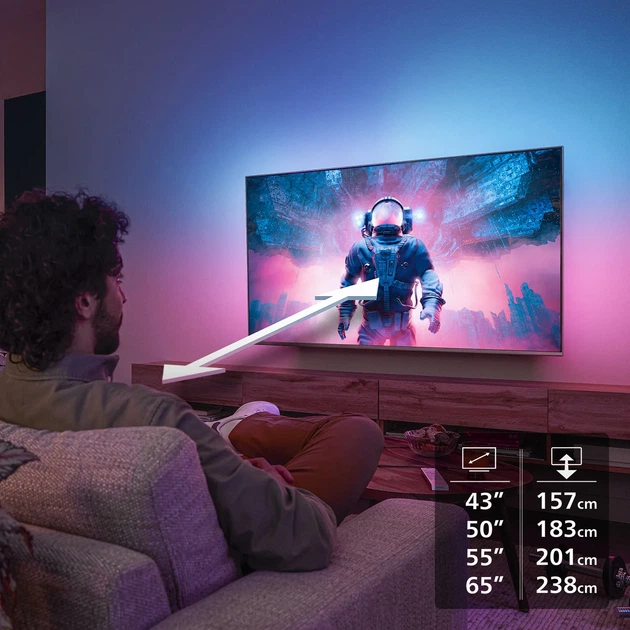 Телевізор Philips 85PUS8510/12 85" QLED 4K - изображение 7