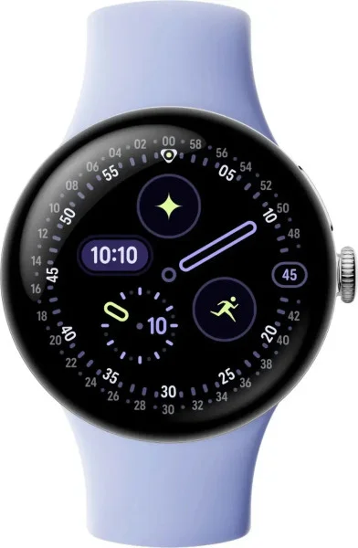 Смарт-годинник Google Pixel Watch 4 41mm Wi-Fi Polished Silver Aluminum case / Iris Active Band - зображення 2