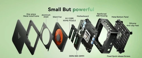 Неттоп ACEMAGIC E3B, Black, R5 7430U, 16Gb, 512Gb, Vega 7, Win11P - Фото 4 Неттоп ACEMAGIC E3B, Black, R5 7430U, 16Gb, 512Gb, Vega 7, Win11P - изображение 4