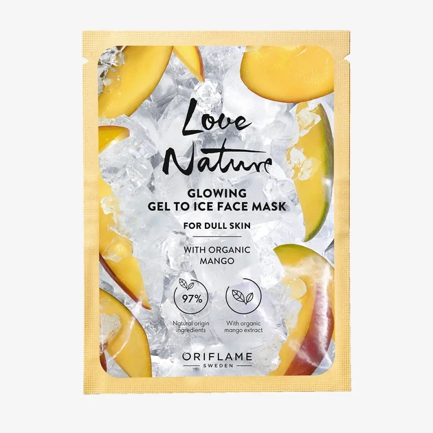 Гелева маска для обличчя Oriflame Love Nature з органічним екстрактом манго - зображення 7