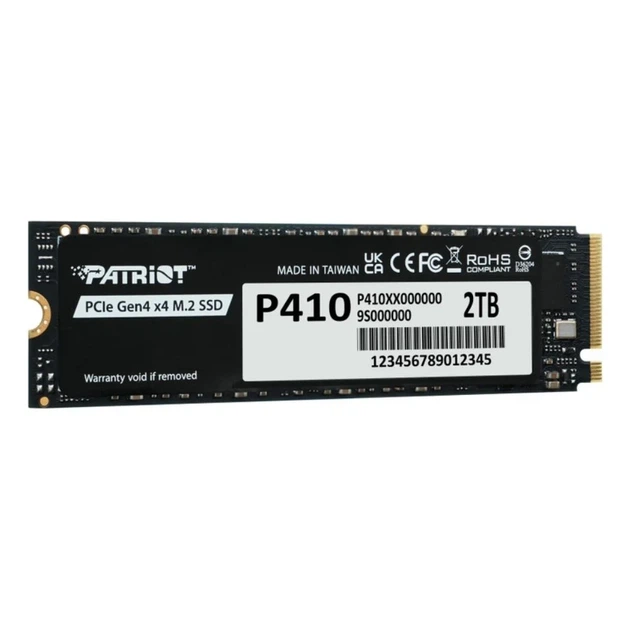 Накопитель SSD M.2 Patriot P410 2TB NVMe PCIe Gen4 5000/4500 TLC 80x22x3,8 мм - изображение 3