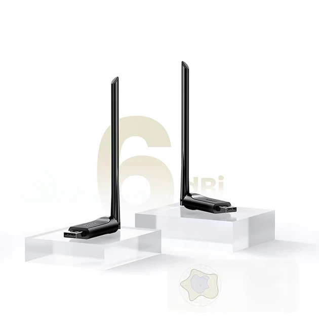 Wi-Fi адаптер UGREEN AC650 433 Мбит/с 2.4 ГГц и 5 ГГц внешний 6 дБи - Фото 2 Wi-Fi адаптер UGREEN AC650 433 Мбит/с 2.4 ГГц и 5 ГГц внешний 6 дБи - изображение 2