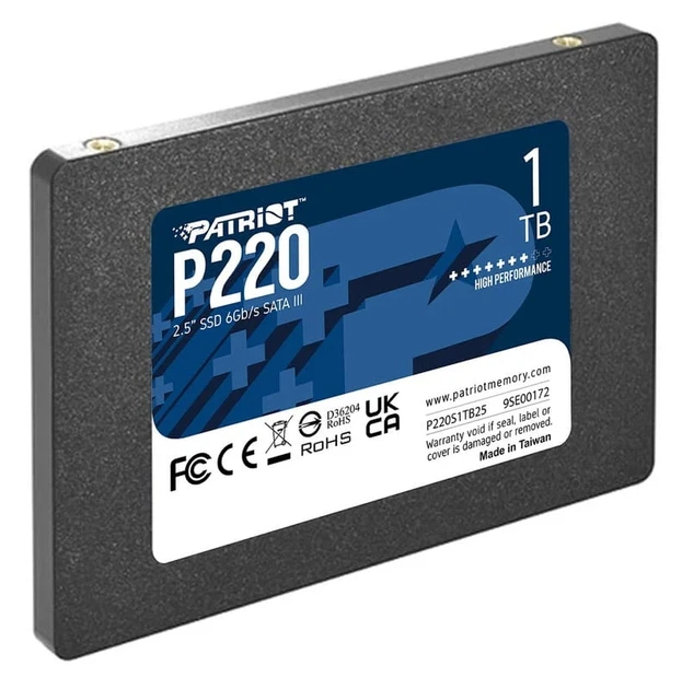 Накопитель SSD 1TB Patriot P220 SATA III 2.5" 7mm TLC - изображение 3