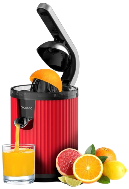 Соковижимлка для цитрусових Cecotec Xqueeze RetroJuice 600 Red - зображення 3