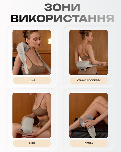 Массажер для шеи, спины и головы с функцией прогрева - изображение 13