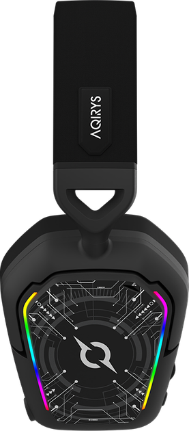 Ігрова гарнітура AQIRYS ALNAIR з ANC 2.4G Wireless Bluetooth та дротовим підключенням Black  - зображення 12