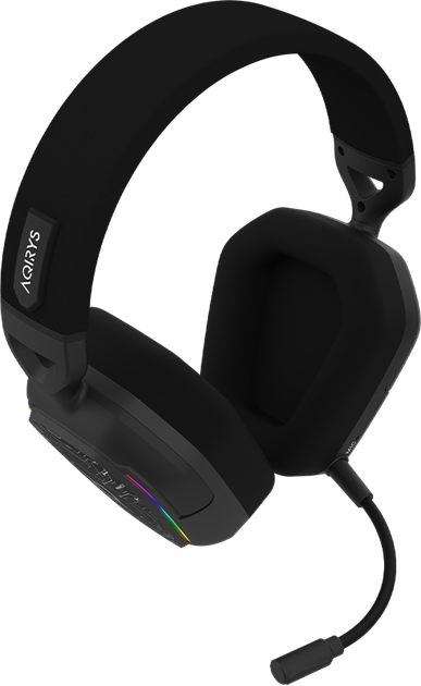 Ігрова гарнітура AQIRYS ALNAIR з ANC 2.4G Wireless Bluetooth та дротовим підключенням Black  - зображення 17